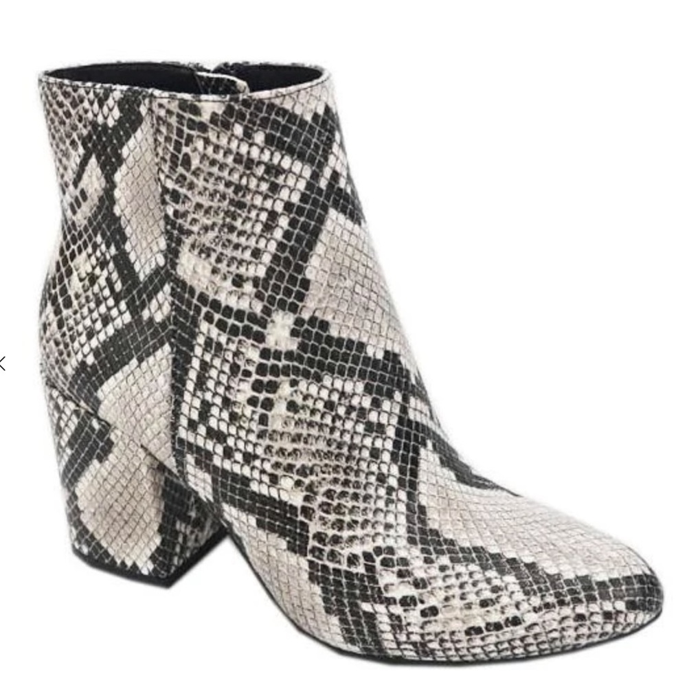 Snake skin booties